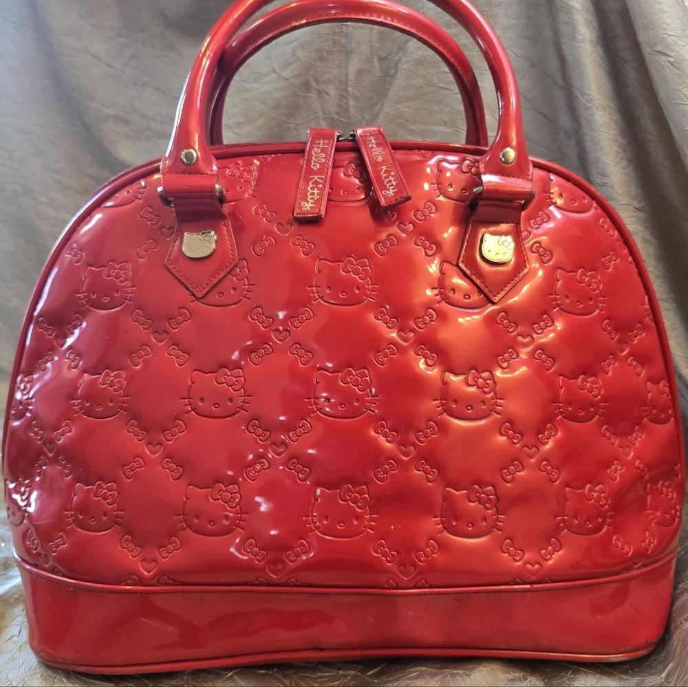 Red Embossed HELLO KITTY Handbag - Picture 10 of 15